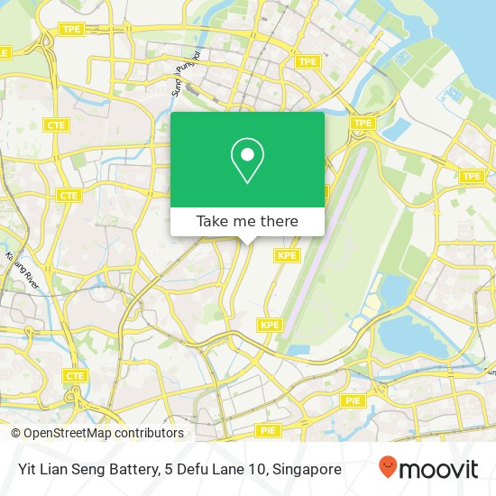 Yit Lian Seng Battery, 5 Defu Lane 10 map