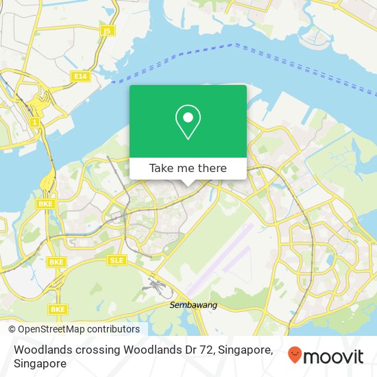 Woodlands crossing Woodlands Dr 72, Singapore map