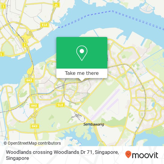 Woodlands crossing Woodlands Dr 71, Singapore map