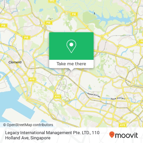 Legacy International Management Pte. LTD., 110 Holland Ave map