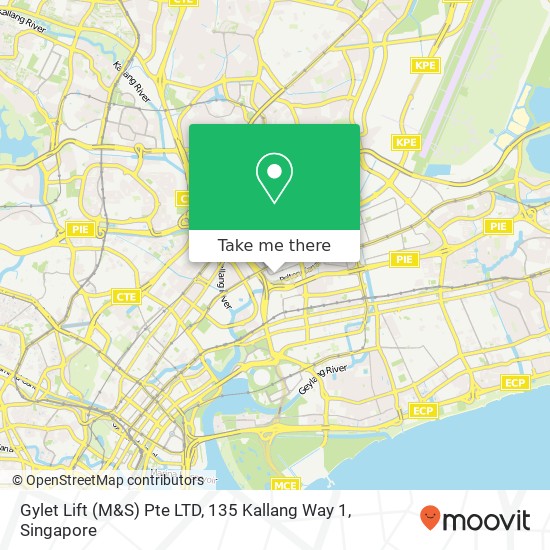 Gylet Lift (M&S) Pte LTD, 135 Kallang Way 1地图