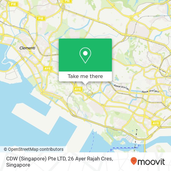 CDW (Singapore) Pte LTD, 26 Ayer Rajah Cres地图