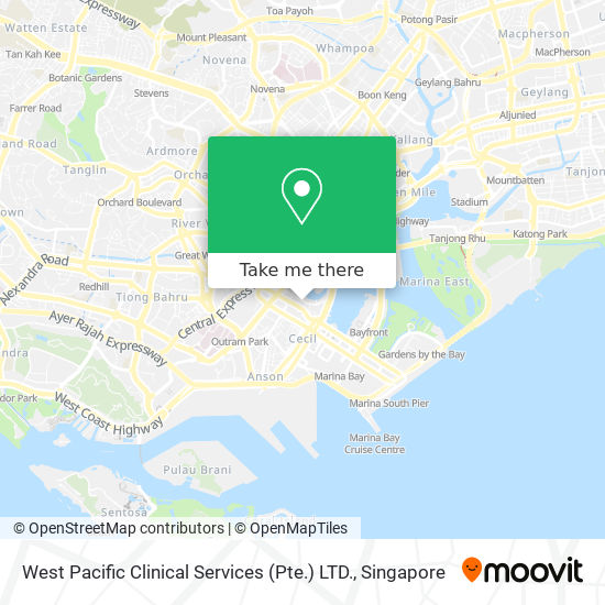 West Pacific Clinical Services (Pte.) LTD. map