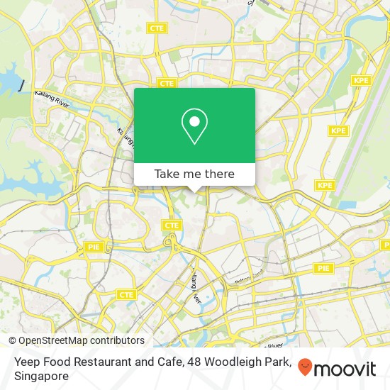 Yeep Food Restaurant and Cafe, 48 Woodleigh Park地图