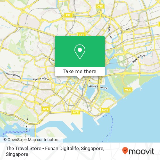 The Travel Store - Funan Digitalife, Singapore地图