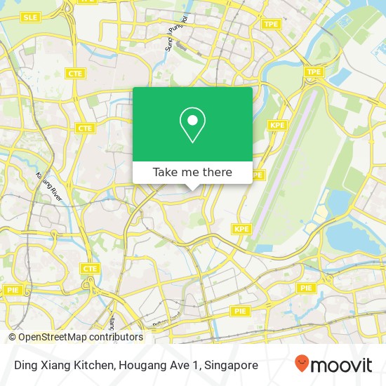 Ding Xiang Kitchen, Hougang Ave 1地图