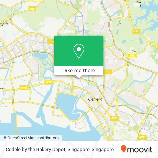 Cedele by the Bakery Depot, Singapore map