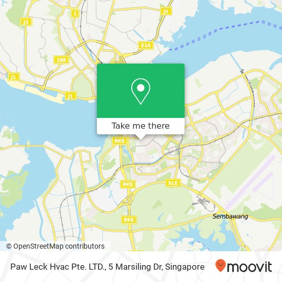 Paw Leck Hvac Pte. LTD., 5 Marsiling Dr地图