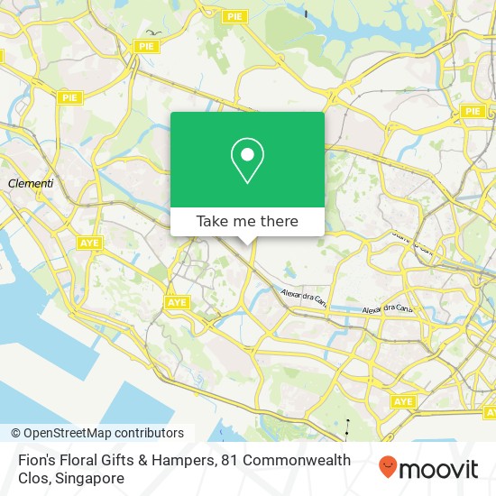 Fion's Floral Gifts & Hampers, 81 Commonwealth Clos map