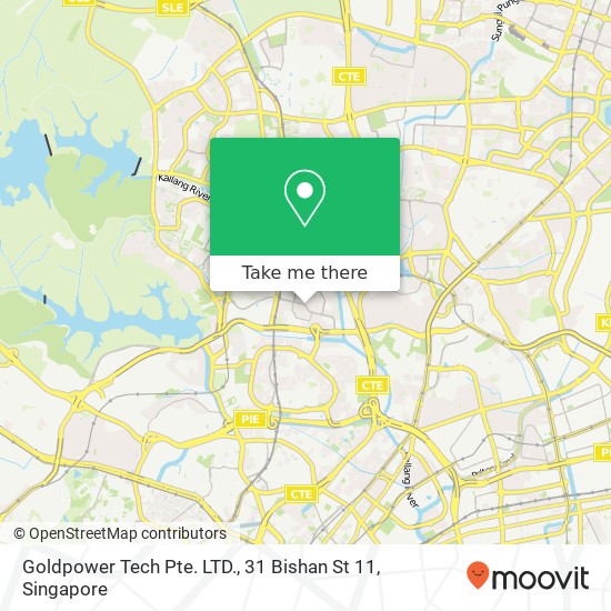 Goldpower Tech Pte. LTD., 31 Bishan St 11 map