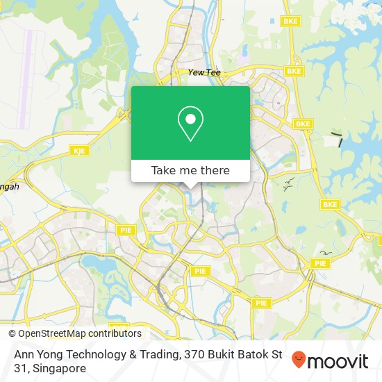 Ann Yong Technology & Trading, 370 Bukit Batok St 31地图