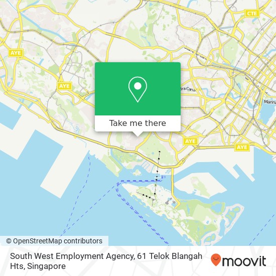 South West Employment Agency, 61 Telok Blangah Hts map