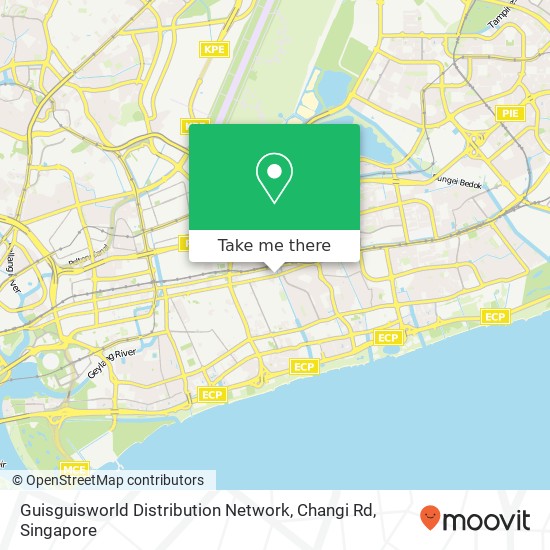 Guisguisworld Distribution Network, Changi Rd map