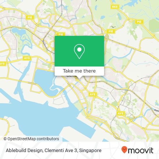 Ablebuild Design, Clementi Ave 3 map