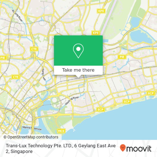 Trans-Lux Technology Pte. LTD., 6 Geylang East Ave 2地图