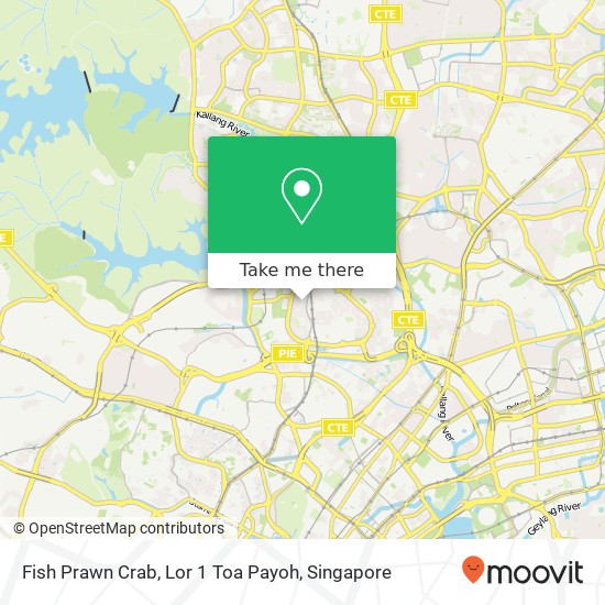 Fish Prawn Crab, Lor 1 Toa Payoh map