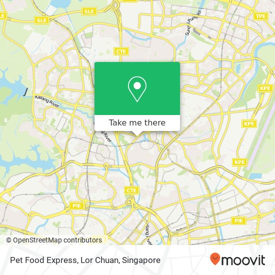 Pet Food Express, Lor Chuan map