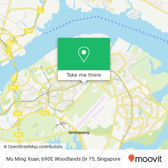 Mu Ming Xuan, 690E Woodlands Dr 75地图