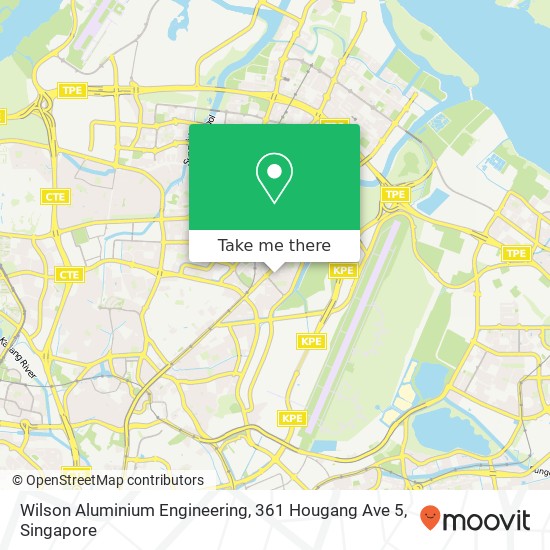 Wilson Aluminium Engineering, 361 Hougang Ave 5地图