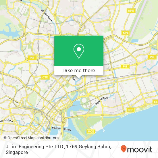 J Lim Engineering Pte. LTD., 1769 Geylang Bahru map