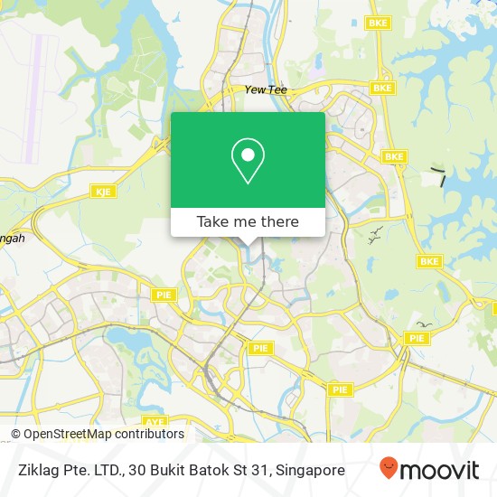 Ziklag Pte. LTD., 30 Bukit Batok St 31 map