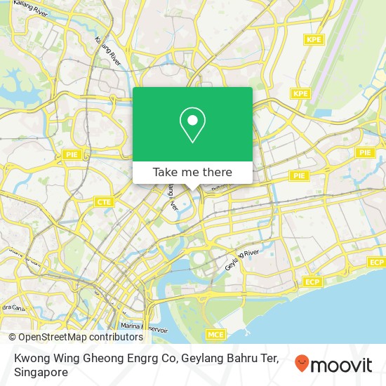 Kwong Wing Gheong Engrg Co, Geylang Bahru Ter map
