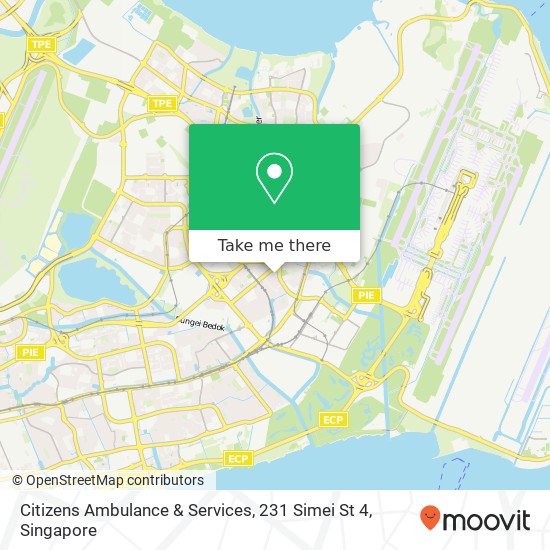 Citizens Ambulance & Services, 231 Simei St 4 map