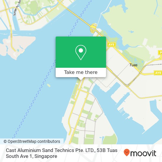 Cast Aluminium Sand Technics Pte. LTD., 53B Tuas South Ave 1 map