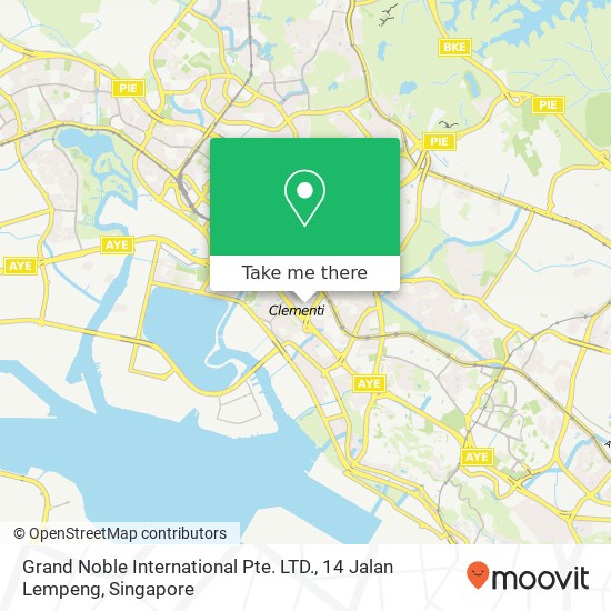 Grand Noble International Pte. LTD., 14 Jalan Lempeng map