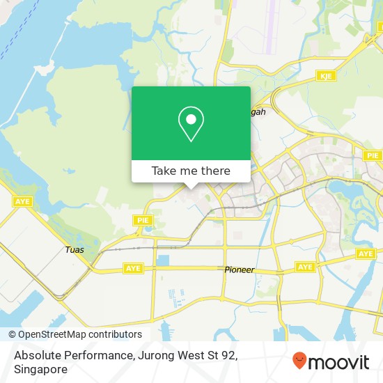 Absolute Performance, Jurong West St 92 map