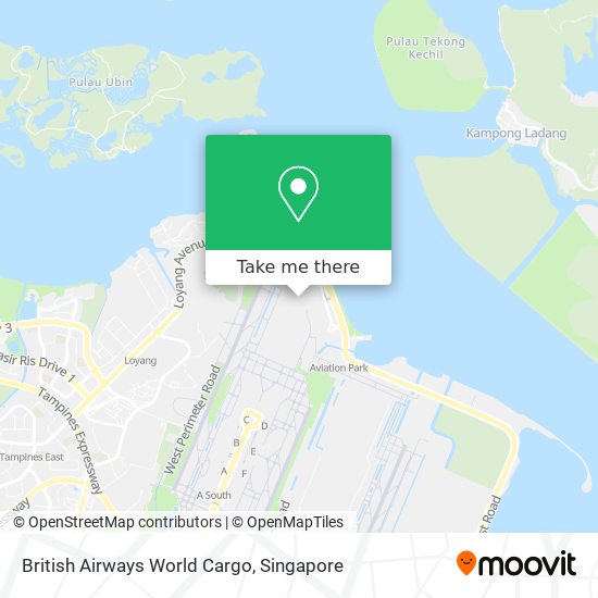 British Airways World Cargo map