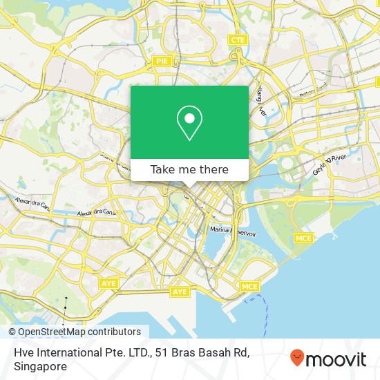 Hve International Pte. LTD., 51 Bras Basah Rd map