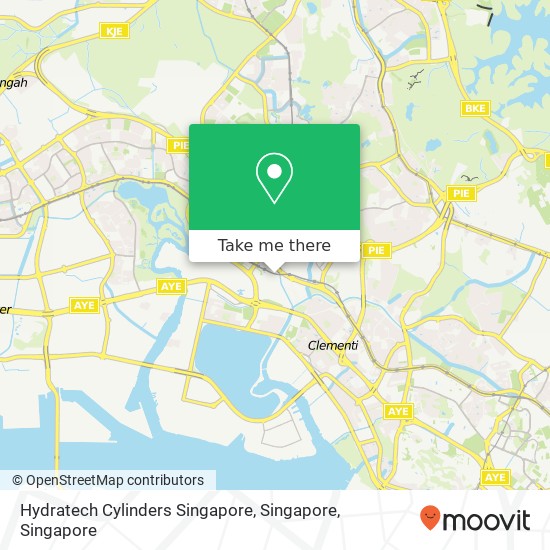 Hydratech Cylinders Singapore, Singapore map