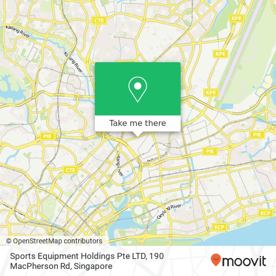 Sports Equipment Holdings Pte LTD, 190 MacPherson Rd map