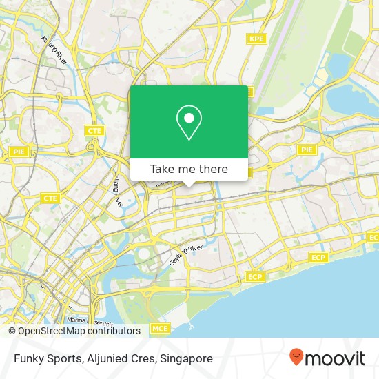 Funky Sports, Aljunied Cres map