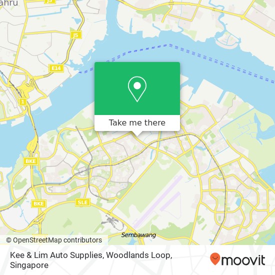 Kee & Lim Auto Supplies, Woodlands Loop map