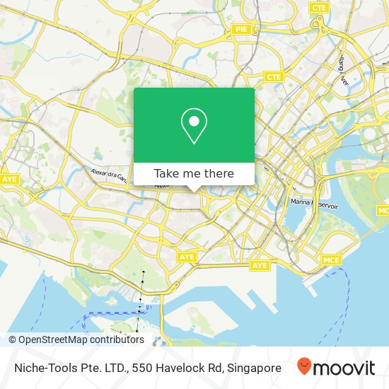 Niche-Tools Pte. LTD., 550 Havelock Rd地图