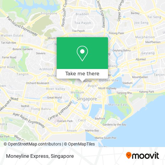 Moneyline Express map