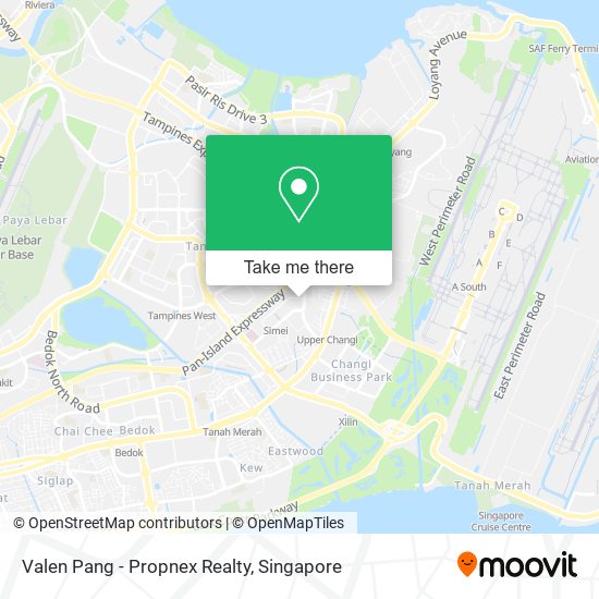 Valen Pang - Propnex Realty map