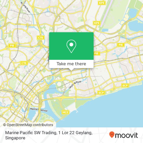 Marine Pacific SW Trading, 1 Lor 22 Geylang地图