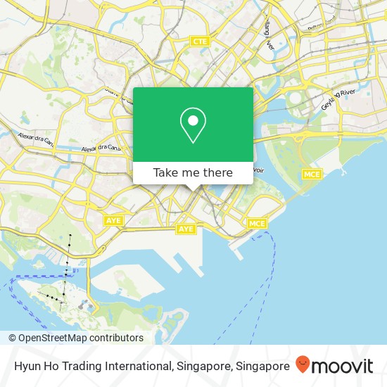 Hyun Ho Trading International, Singapore map