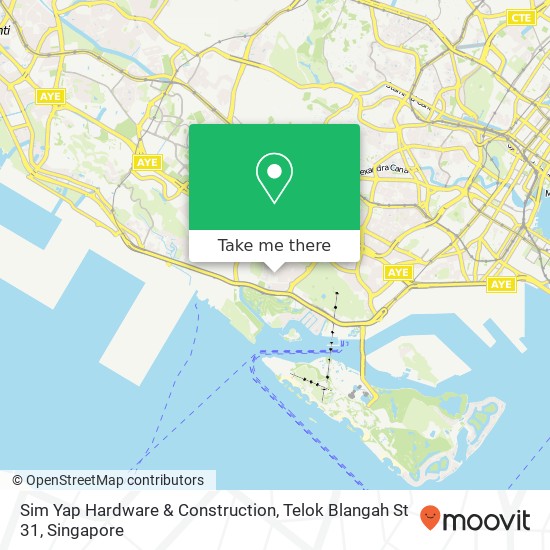 Sim Yap Hardware & Construction, Telok Blangah St 31 map