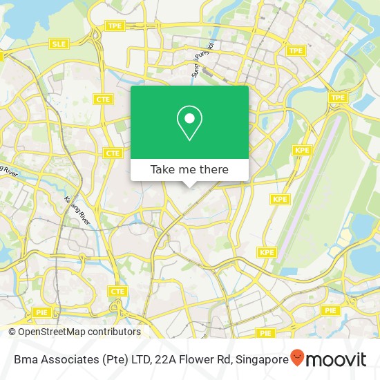 Bma Associates (Pte) LTD, 22A Flower Rd地图