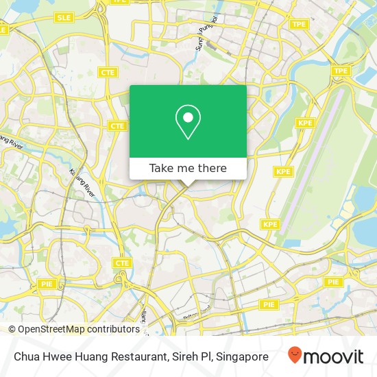 Chua Hwee Huang Restaurant, Sireh Pl map