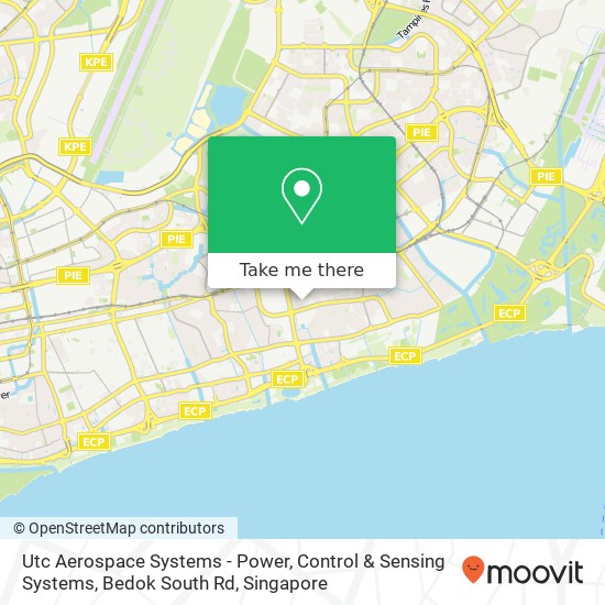 Utc Aerospace Systems - Power, Control & Sensing Systems, Bedok South Rd map