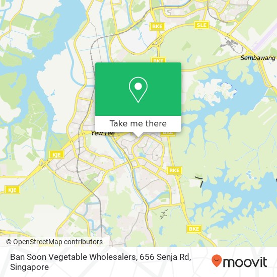 Ban Soon Vegetable Wholesalers, 656 Senja Rd地图
