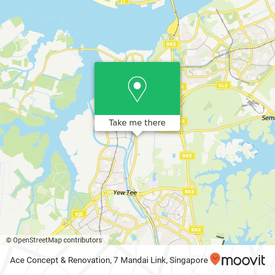 Ace Concept & Renovation, 7 Mandai Link map