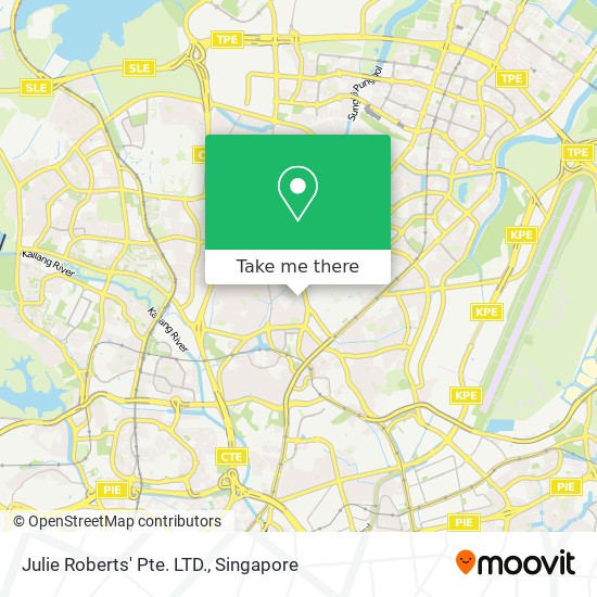 Julie Roberts' Pte. LTD. map