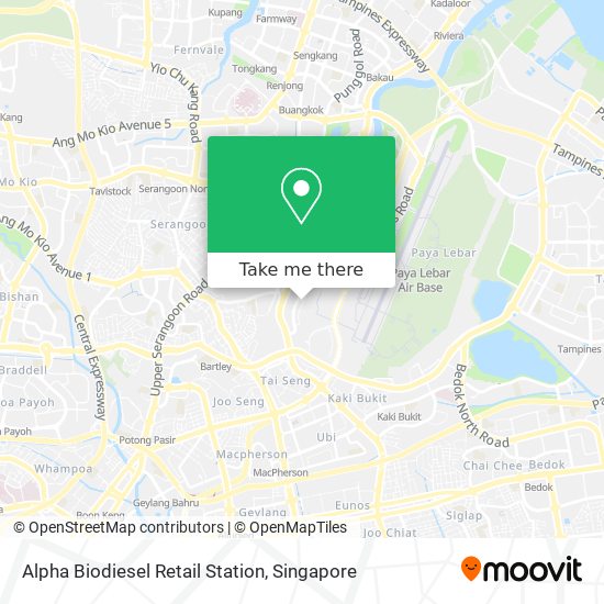 Alpha Biodiesel Retail Station map