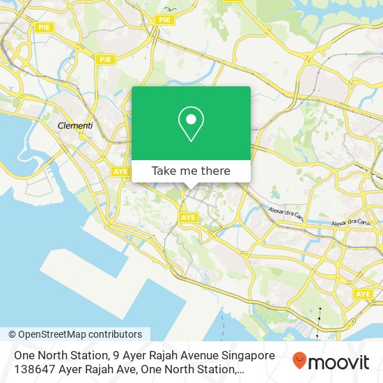 One North Station, 9 Ayer Rajah Avenue Singapore 138647 Ayer Rajah Ave, One North Station, Singapore 138647地图